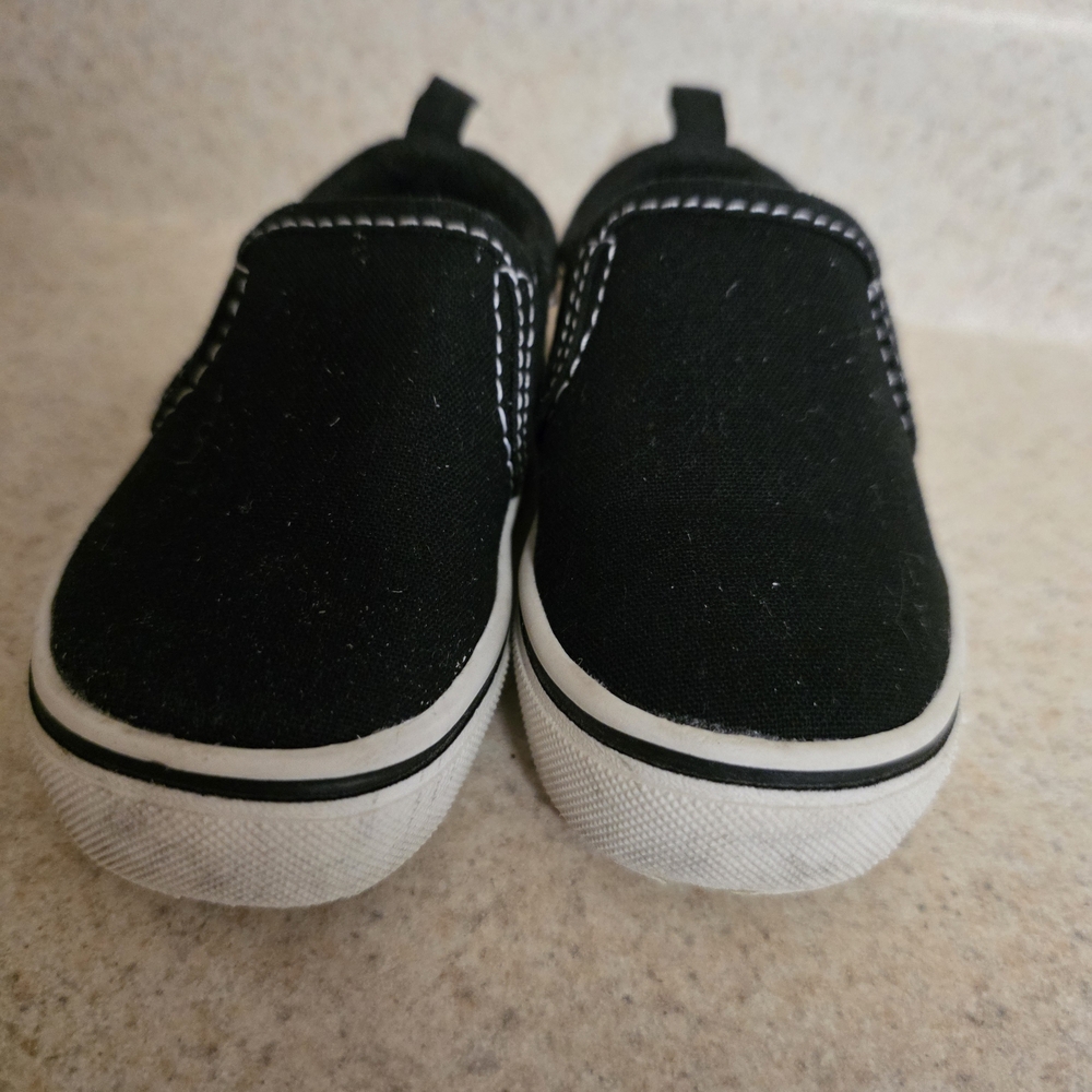Black Slip-On Kids Shoes Baby Size 3